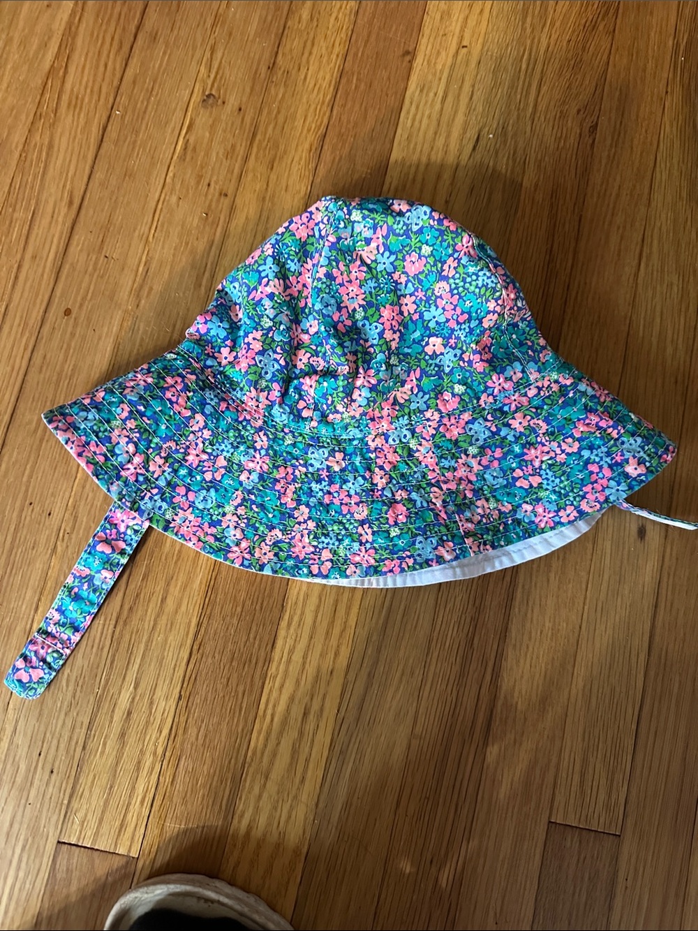 Carter's Floral Bucket Hat in Pink, Blue & Green